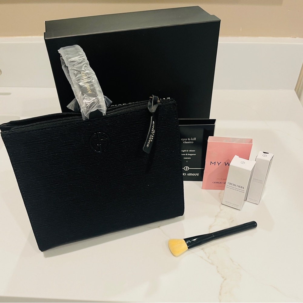 Georgio Armani Makeup Bag and Samples